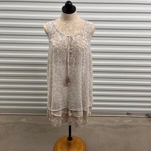 Elegant Cream High Low Dress